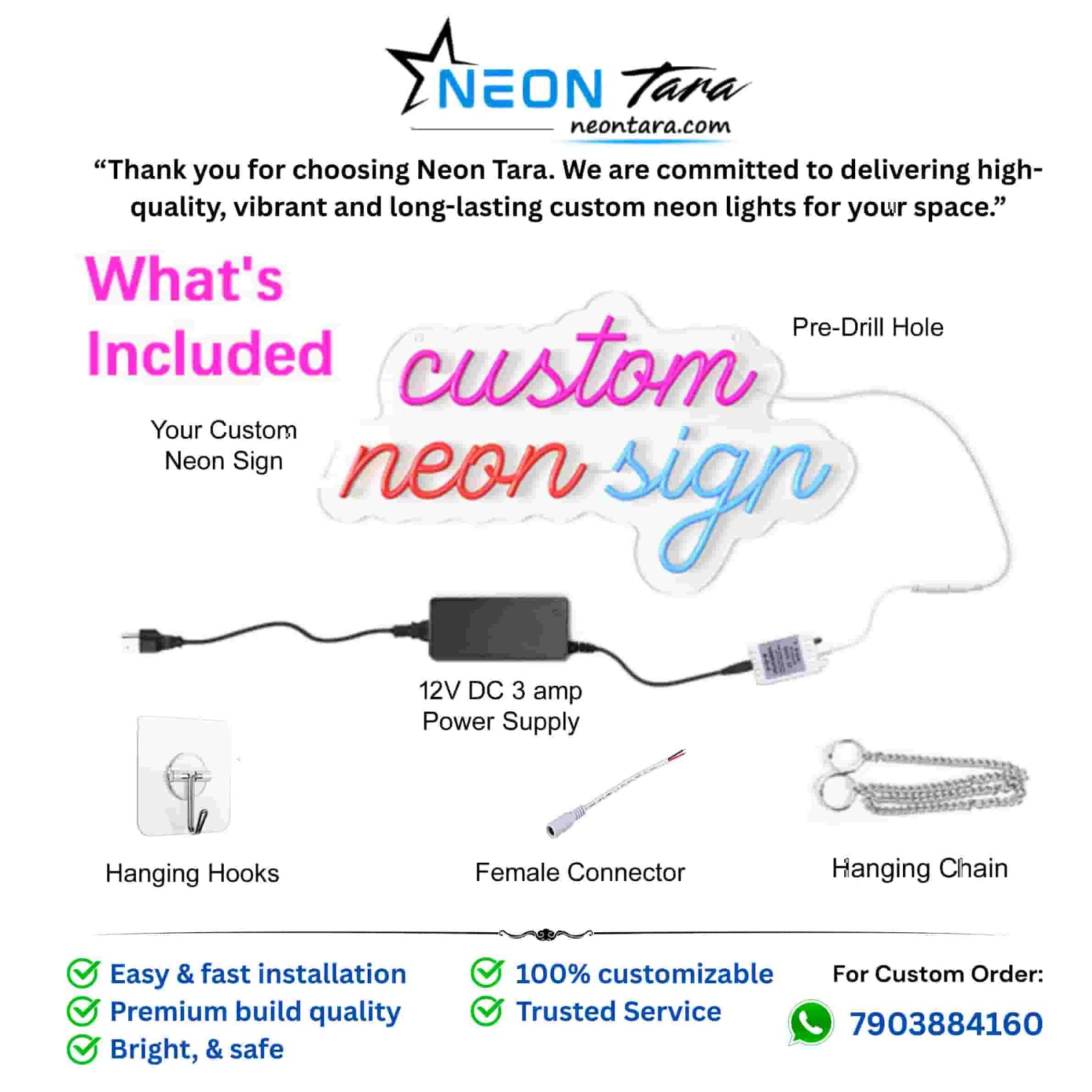 Custom neon sign LED light with name design Personalized neon sign board for home décor Custom LED neon light logo sign Neon name sign glowing wall décor Custom neon light for room decoration